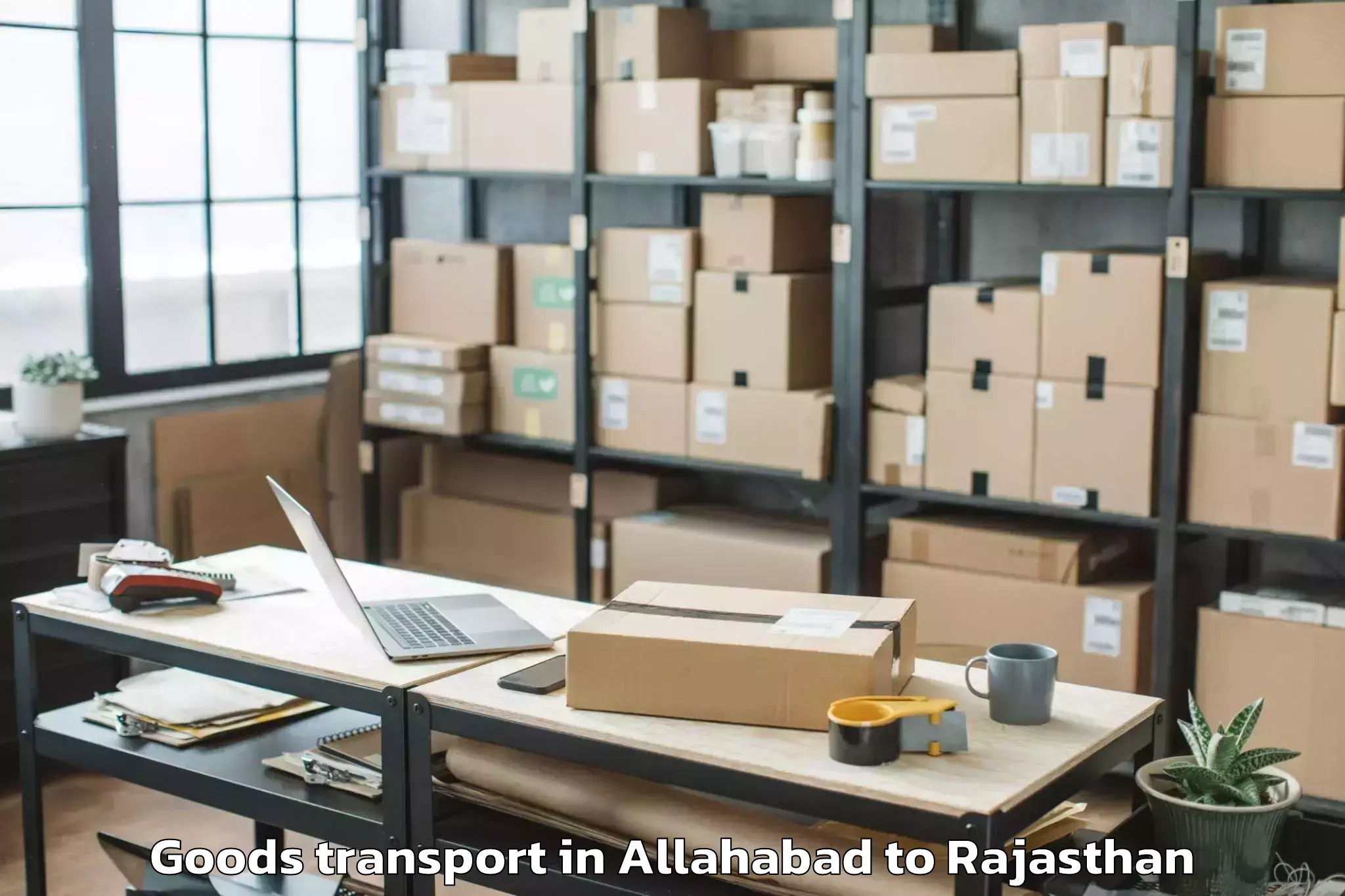 Professional Allahabad to Tantia University Sri Ganganag Goods Transport